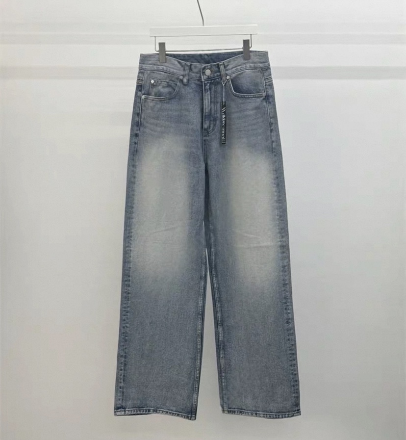 WELLDONEMINED韓國東大門直郵女士新品時尚人氣26春夏牛仔褲WELLDONEMINED牛仔褲圖色1