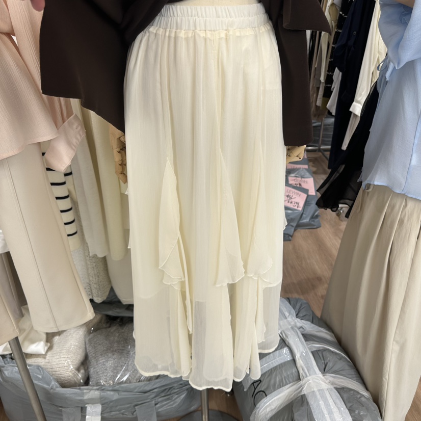 LEWIN韓國東大門直郵女裝新品休閑時尚推薦人氣26春夏長裙LEWIN長裙圖色3奶油色