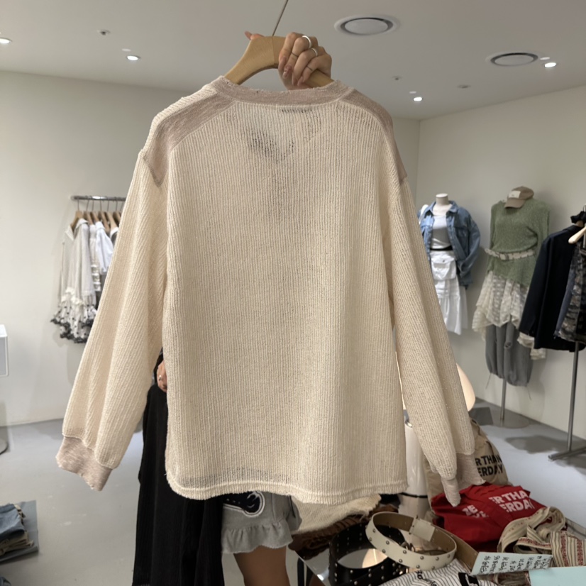 VAULT韓國東大門直郵女裝新款26春夏人氣時尚職業長袖T恤VAULT長袖T恤