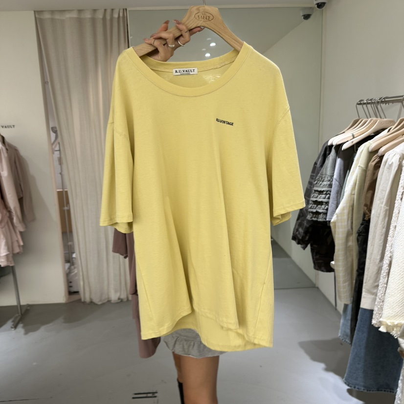 VAULT韓國東大門直郵女士新款人氣時尚26春夏熱賣休閑T恤VAULTT恤圖色2