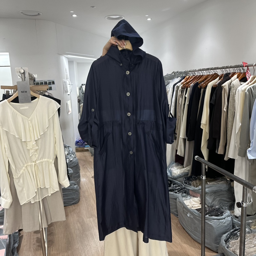 LEWIN韓國直郵實拍女士新品休閑職業熱賣推薦連衣裙天絲連帽LEWIN連衣裙圖色3