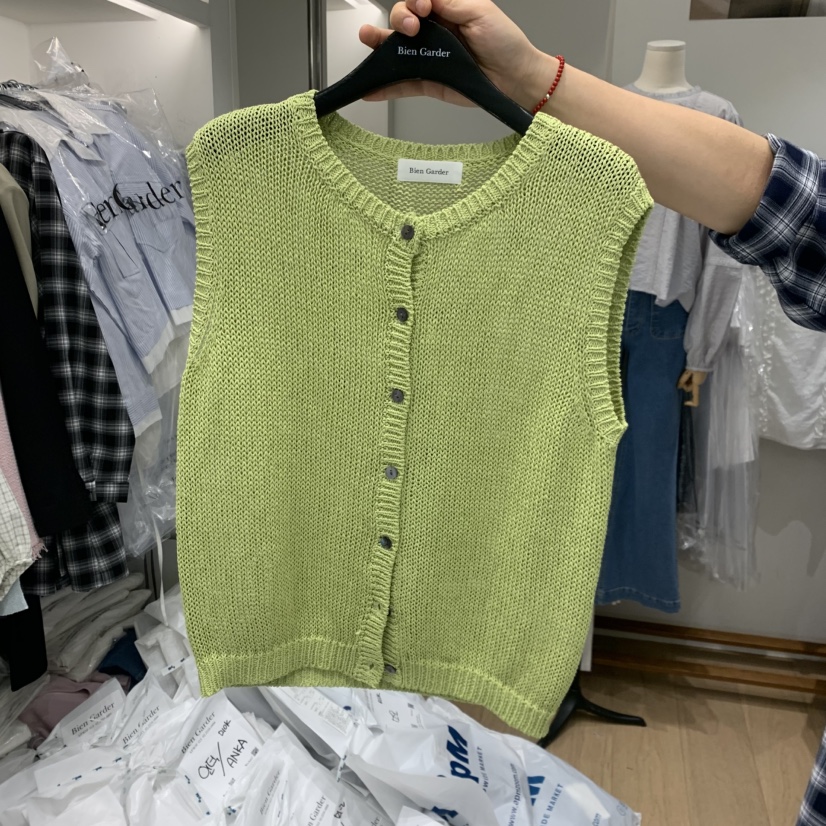 BIEN GARDER韓國直郵女裝新品26春夏休閑時尚推薦馬甲開衫BIEN GARDER馬甲圖色3