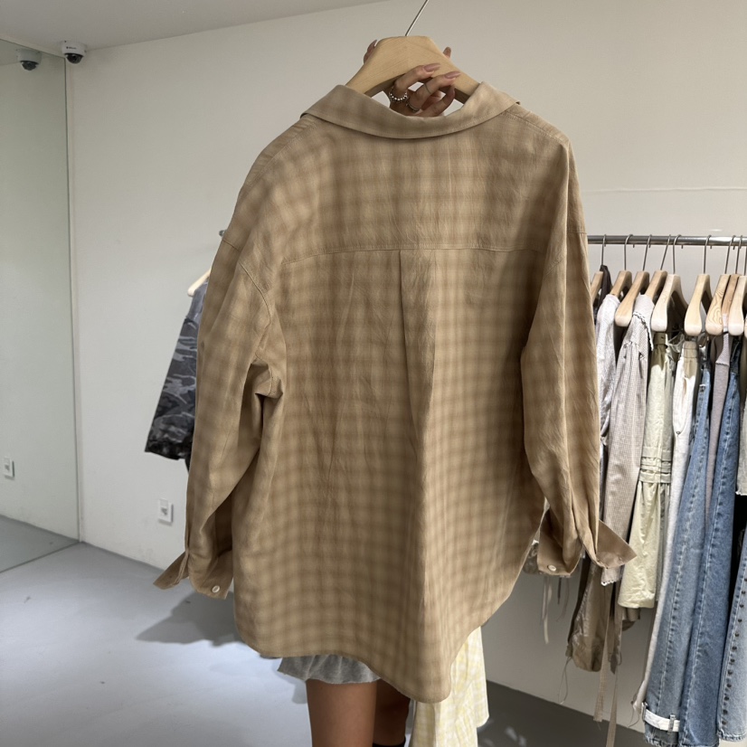 VAULT韓國直郵女士新款熱賣時尚推薦人氣休閑襯衫蕾絲衫口袋VAULT襯衫/蕾絲衫