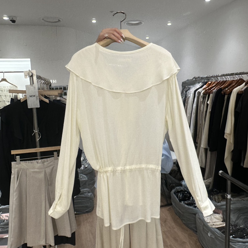 LEWIN韓國東大門直郵女裝新款職業時尚人氣休閑襯衫蕾絲衫LEWIN襯衫/蕾絲衫