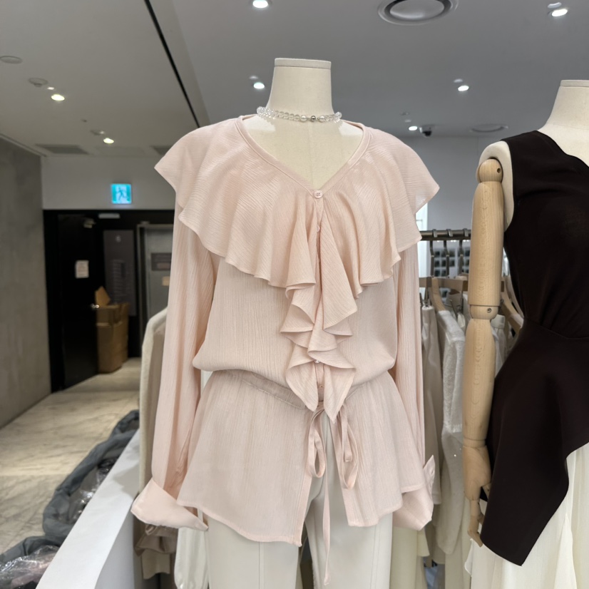 LEWIN韓國東大門直郵女裝新款職業時尚人氣休閑襯衫蕾絲衫LEWIN襯衫/蕾絲衫圖色2