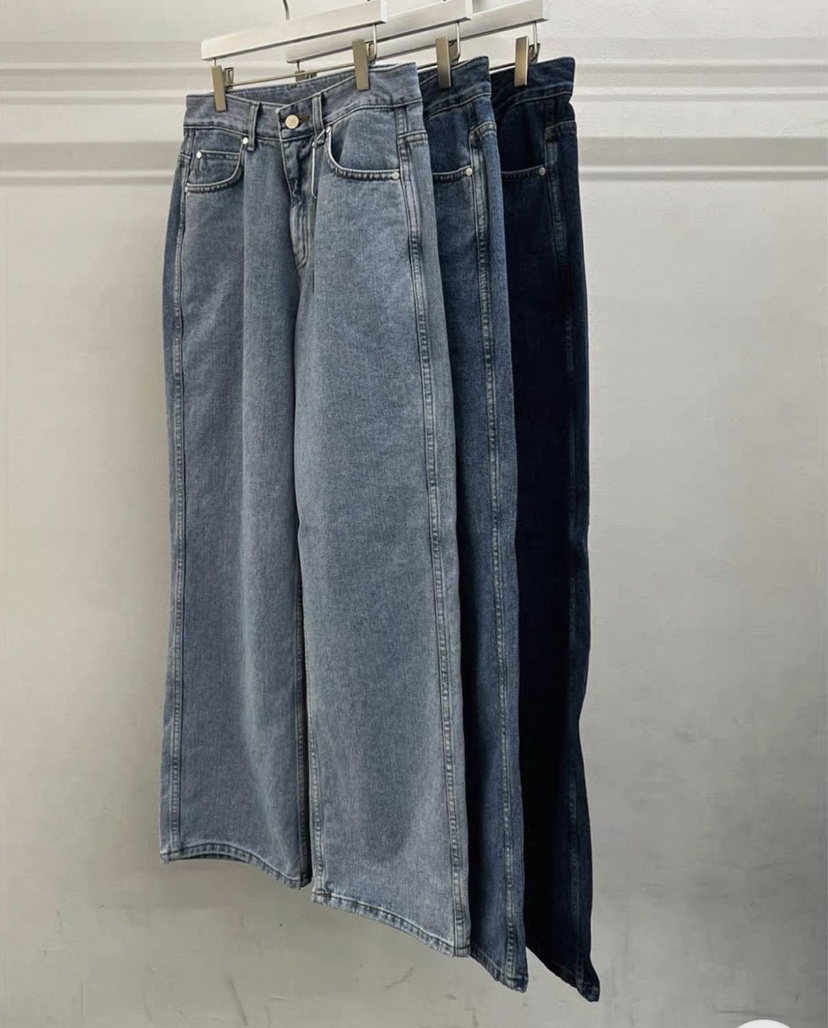 WELLDONEMINED韓國代購女士新款休閑人氣時尚推薦26春夏牛仔褲WELLDONEMINED牛仔褲