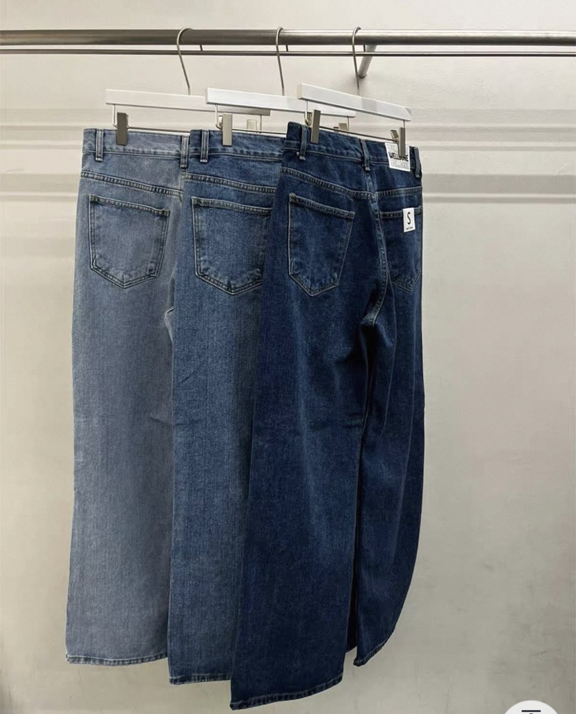 WELLDONEMINED韓國代購女士新款休閑人氣時尚推薦26春夏牛仔褲WELLDONEMINED牛仔褲