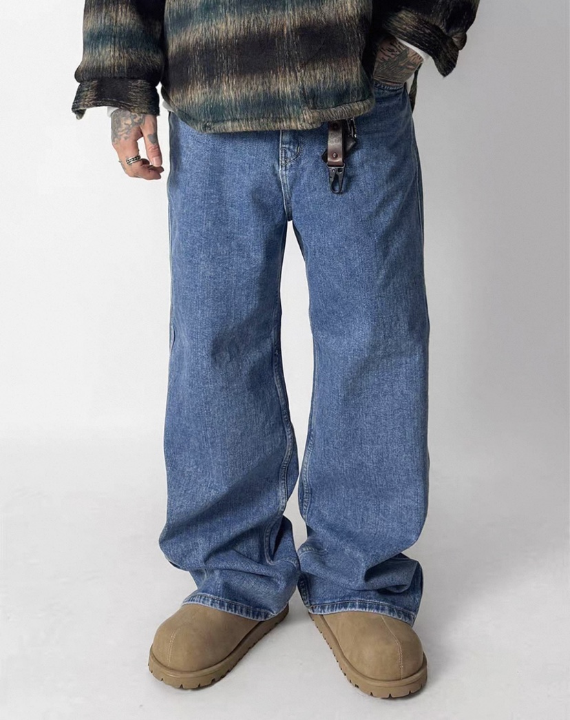 WELLDONEMINED韓國代購女士新款休閑人氣時尚推薦26春夏牛仔褲WELLDONEMINED牛仔褲圖色2