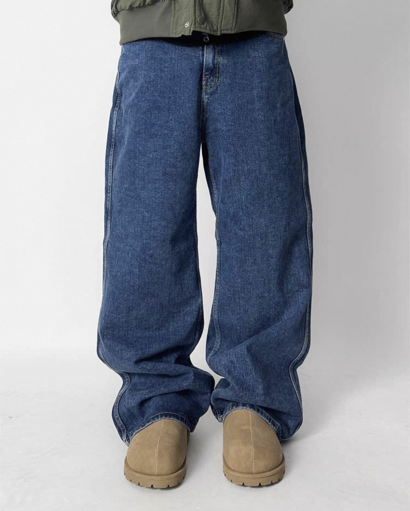 WELLDONEMINED韓國代購女士新款休閑人氣時尚推薦26春夏牛仔褲WELLDONEMINED牛仔褲圖色3