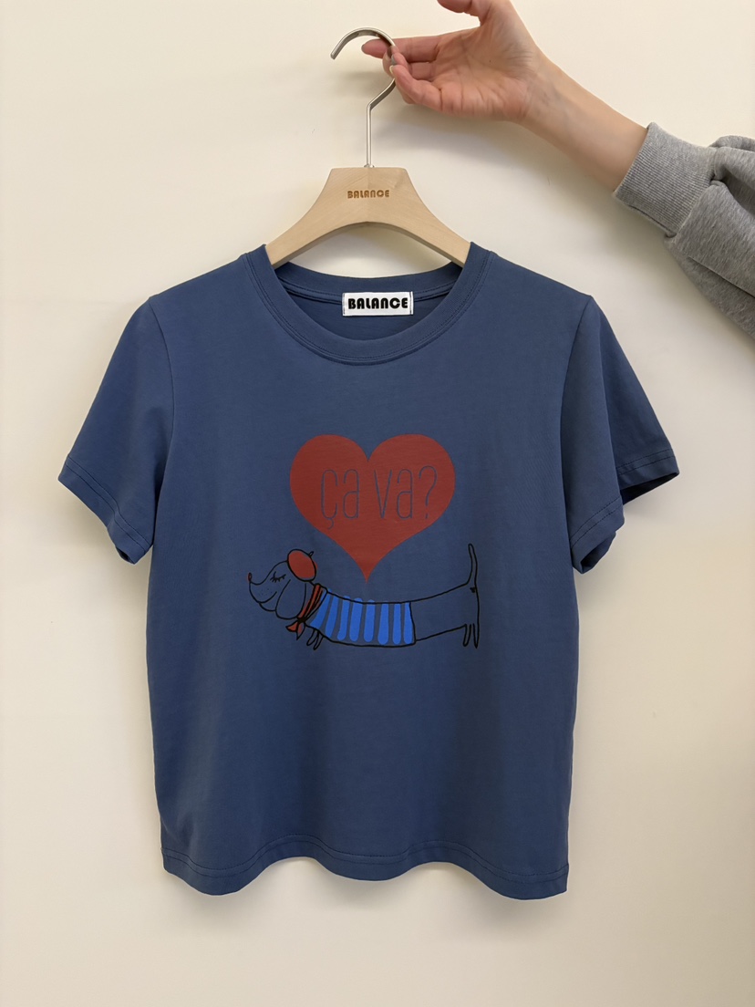 BALANCE韓國東大門直郵女裝新款26春夏職業時尚熱賣推薦T恤BALANCET恤圖色1