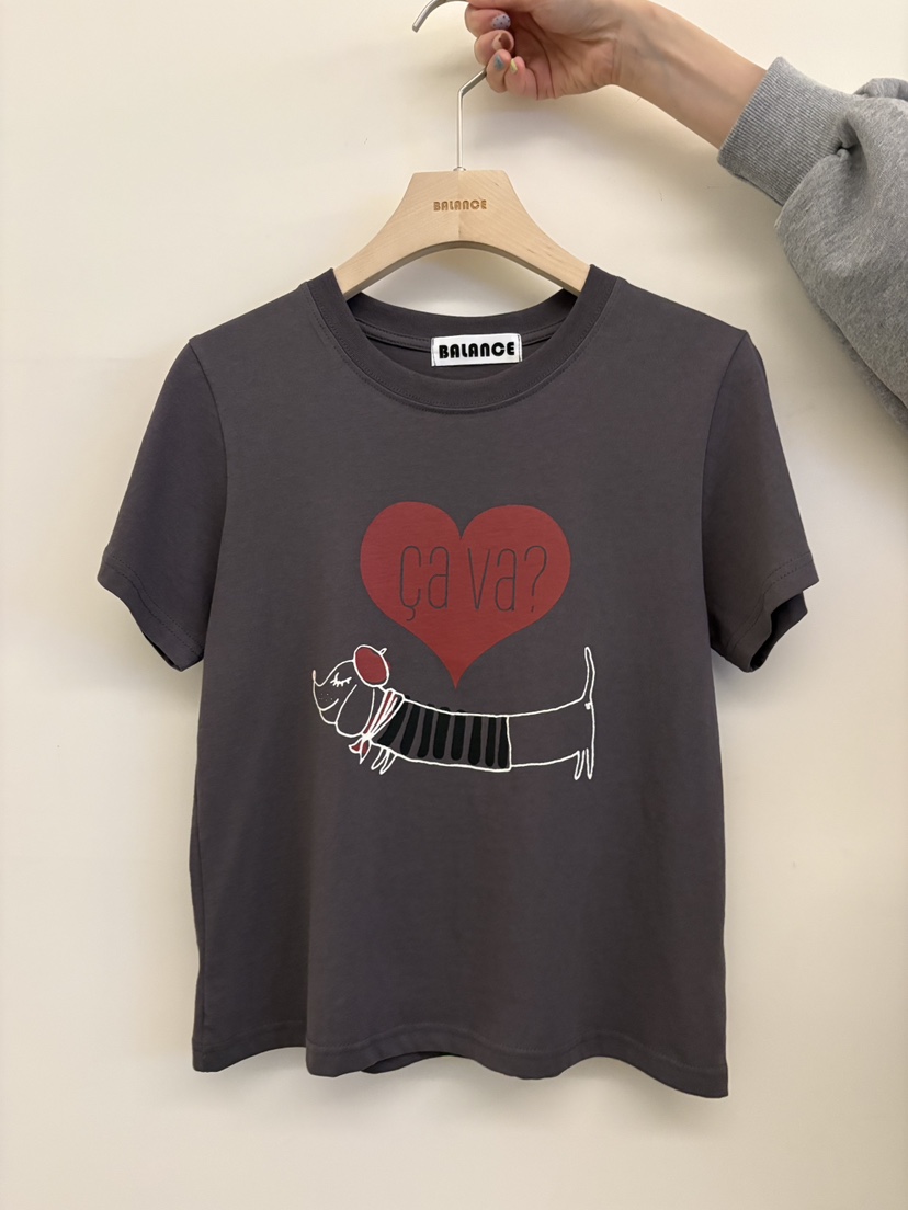 BALANCE韓國東大門直郵女裝新款26春夏職業時尚熱賣推薦T恤BALANCET恤圖色2