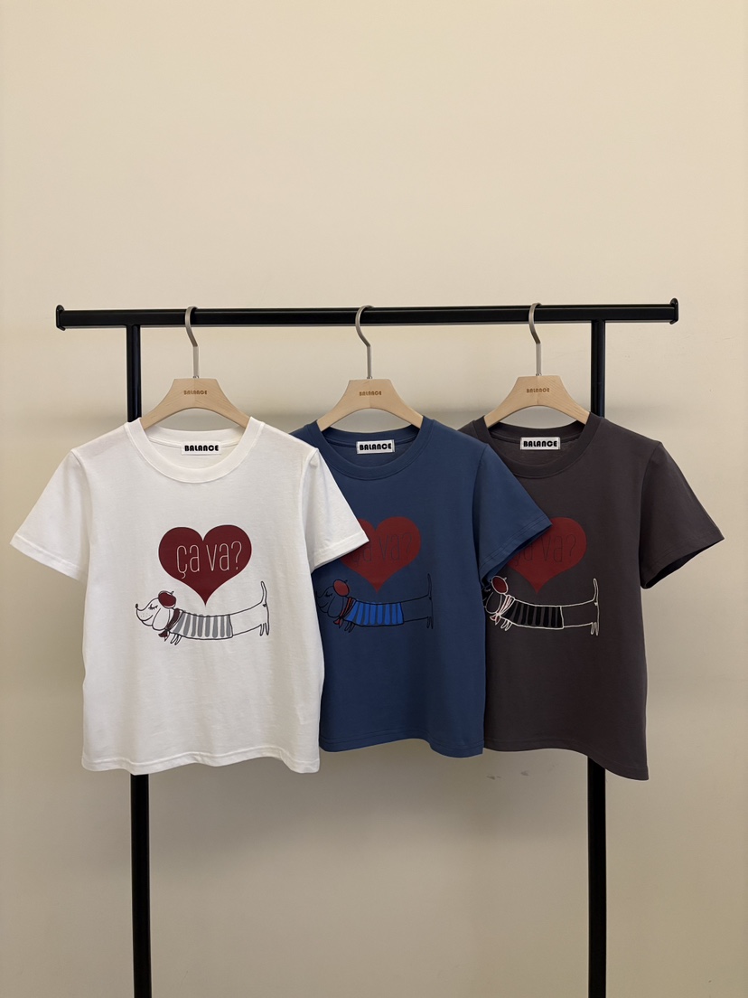 BALANCE韓國東大門直郵女裝新款26春夏職業時尚熱賣推薦T恤BALANCET恤圖色3