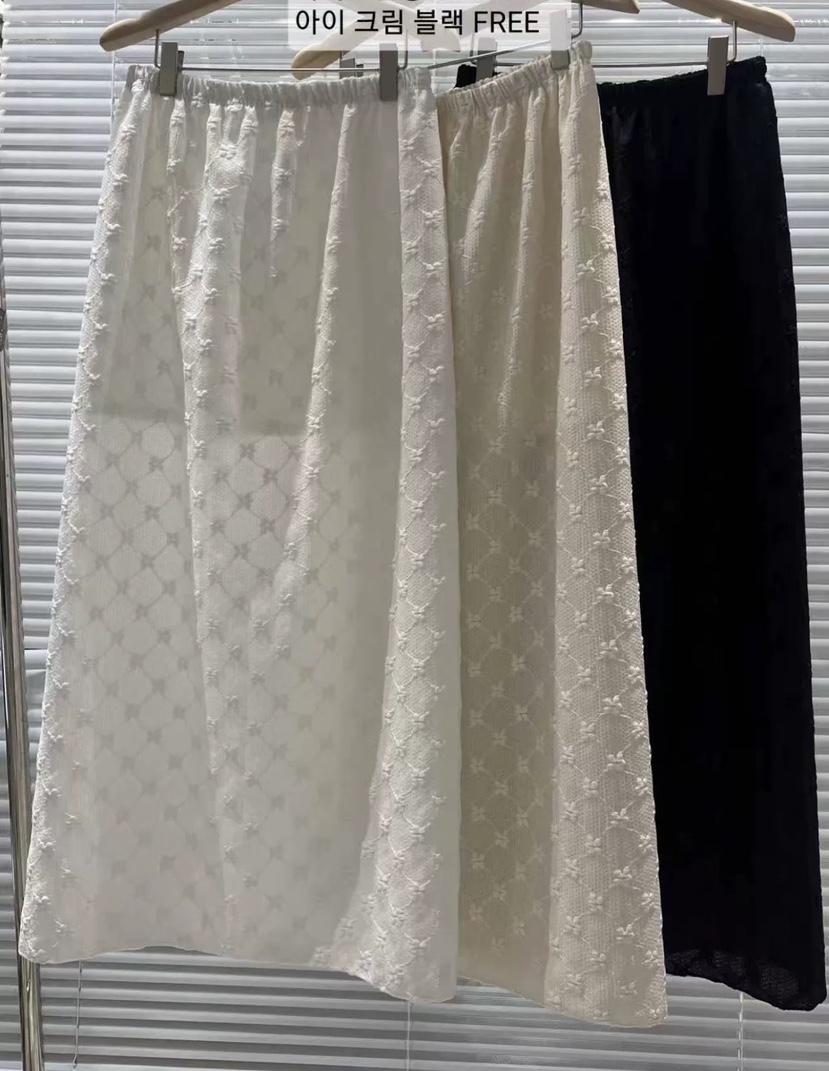 FF/SUNDAY韓國東大門代購女士新品休閑人氣職業長裙刺繡FF/SUNDAY長裙圖色2左二色