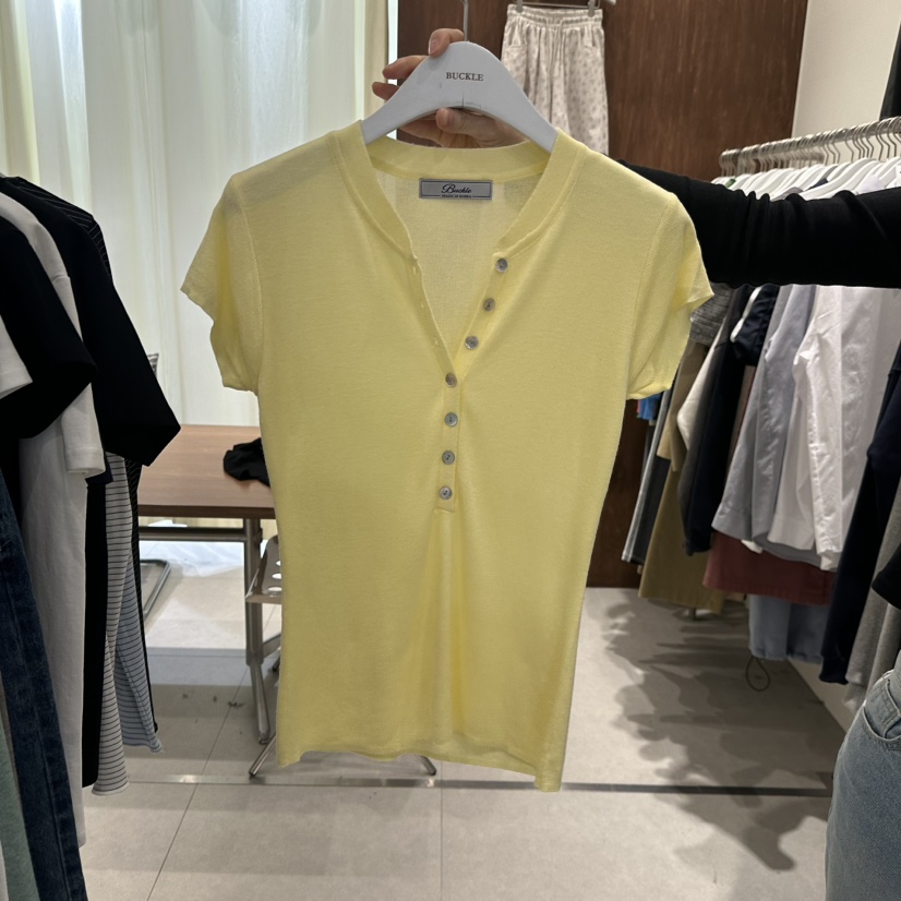 BUCKLE韓國直郵女裝新款推薦熱賣職業時尚休閑26春夏針織衫BUCKLE針織衫圖色2