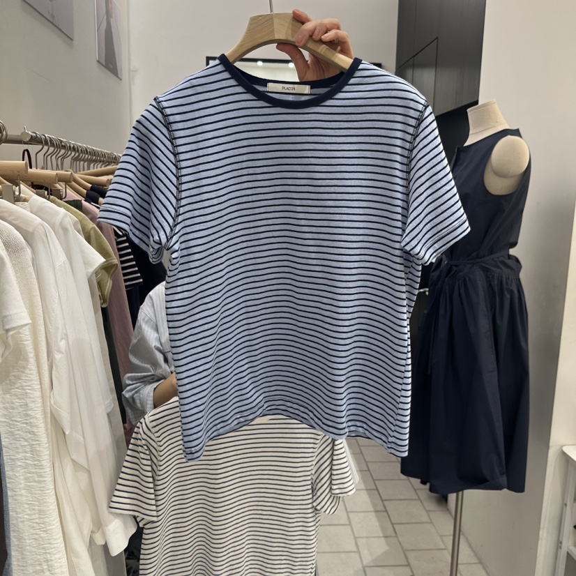 REGULARLY/PLACOR韓國東大門代購女裝新款職業人氣T恤條紋REGULARLY/PLACORT恤圖色3