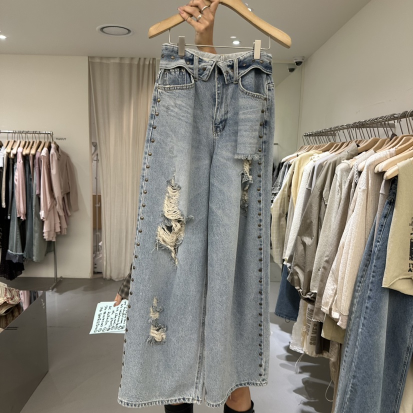 VAULT韓國直郵實拍女士新款推薦時尚熱賣休閑職業人氣牛仔褲VAULT牛仔褲圖色1