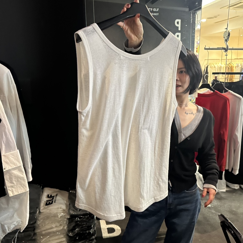 ELF-L韓國直郵女士新品熱賣職業休閑人氣時尚推薦吊帶背心PROJECT ELF/ELF-L吊帶/背心