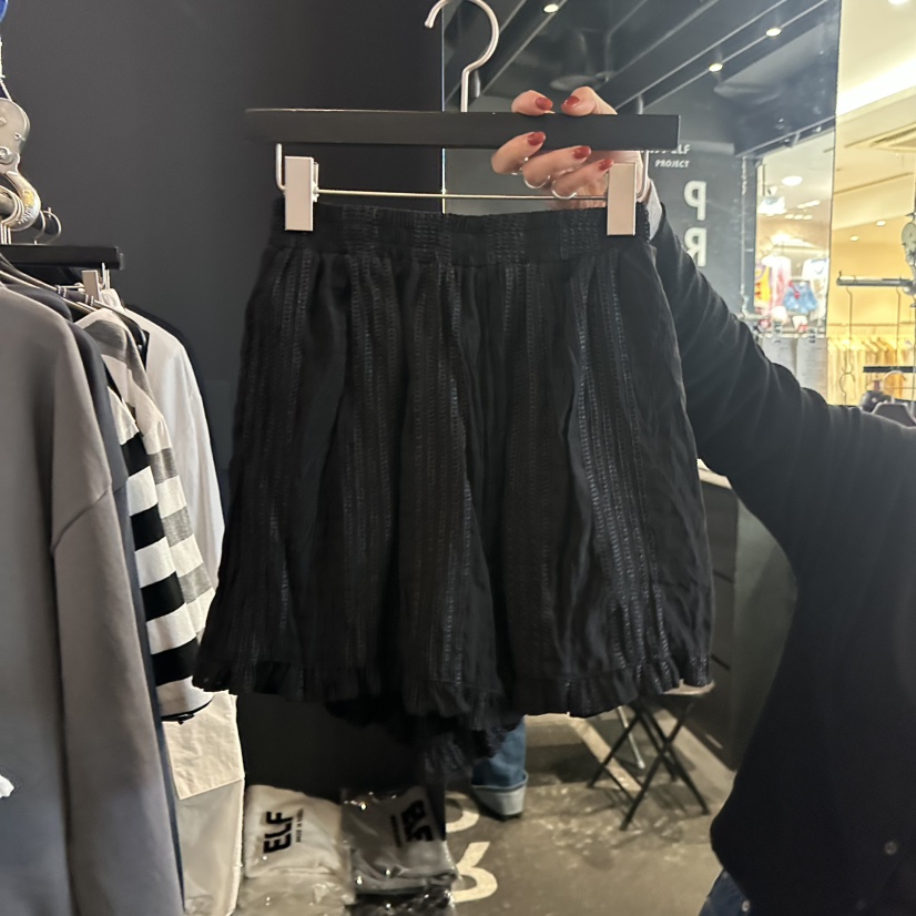 ELF-L韓國代購女裝新品熱賣職業26春夏推薦時尚短褲褶皺PROJECT ELF/ELF-L短褲圖色2