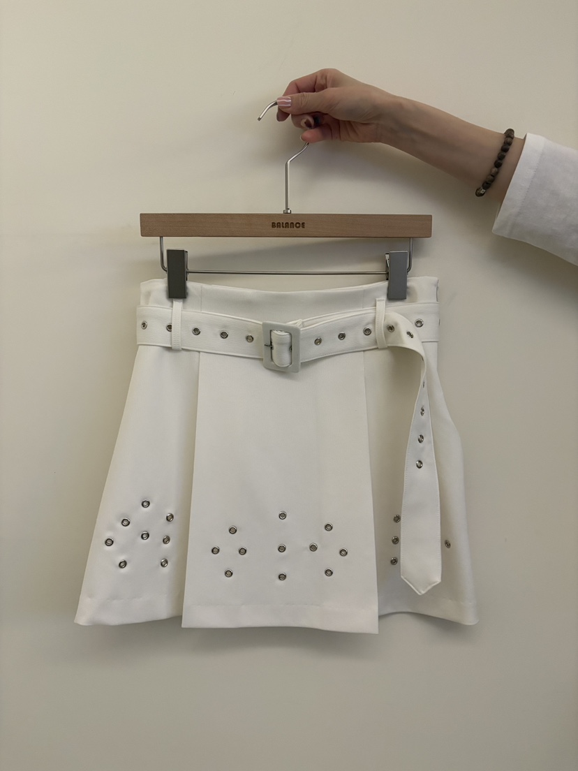 BALANCE韓國東大門直郵女士新款休閑人氣職業推薦短裙含腰帶BALANCE短裙圖色1
