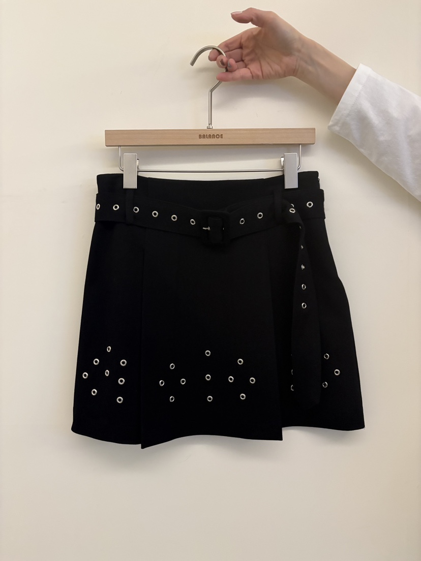 BALANCE韓國東大門直郵女士新款休閑人氣職業推薦短裙含腰帶BALANCE短裙圖色2
