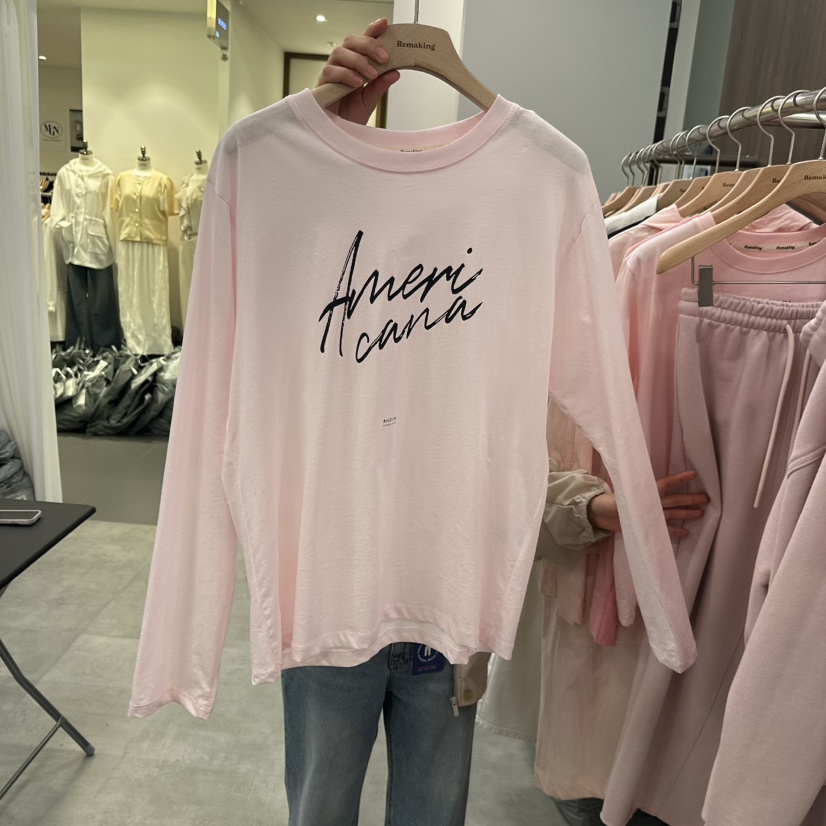 URBANSTORY/REMAKING韓國代購女裝新品休閑推薦人氣長袖T恤Remaking/URBANSTORY長袖T恤圖色1