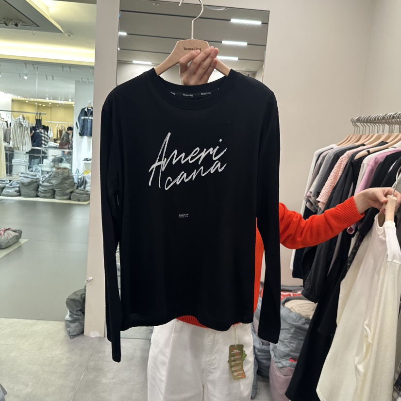 URBANSTORY/REMAKING韓國代購女裝新品休閑推薦人氣長袖T恤Remaking/URBANSTORY長袖T恤圖色4