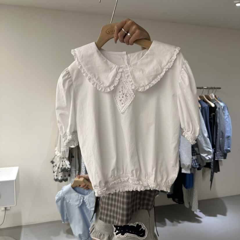 VAULT韓國代購女士新品人氣推薦時尚26春夏職業襯衫蕾絲衫VAULT襯衫/蕾絲衫圖色3