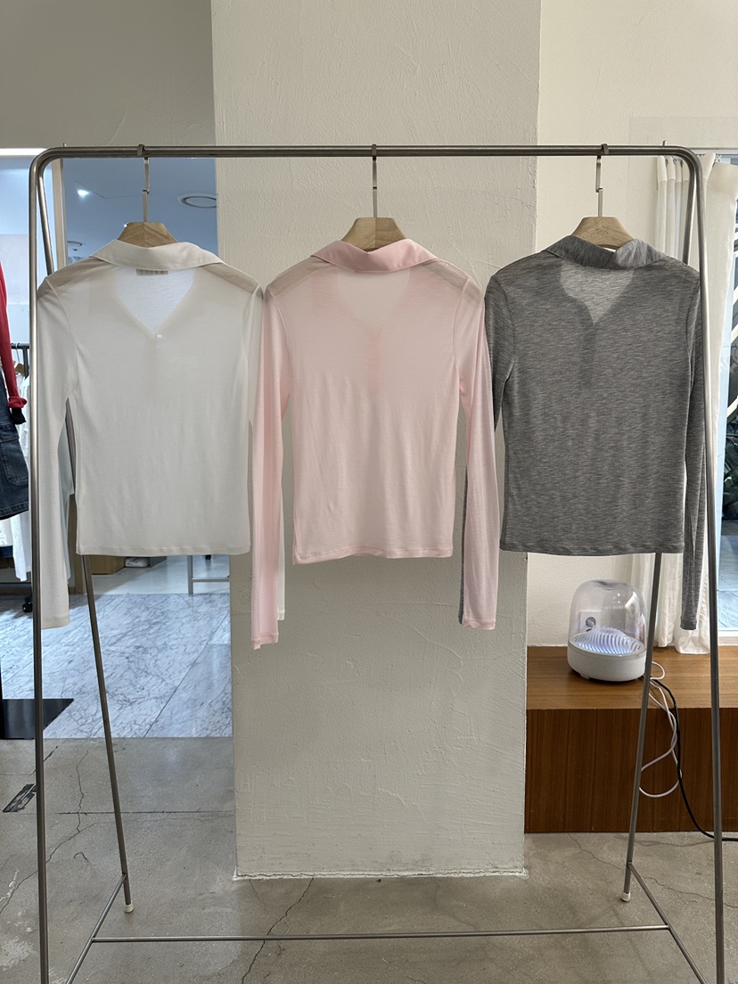 BPLAN韓國直郵實拍女裝新款推薦熱賣26春夏職業休閑長袖T恤BPLAN長袖T恤