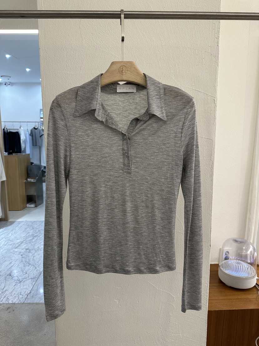 BPLAN韓國直郵實拍女裝新款推薦熱賣26春夏職業休閑長袖T恤BPLAN長袖T恤圖色1