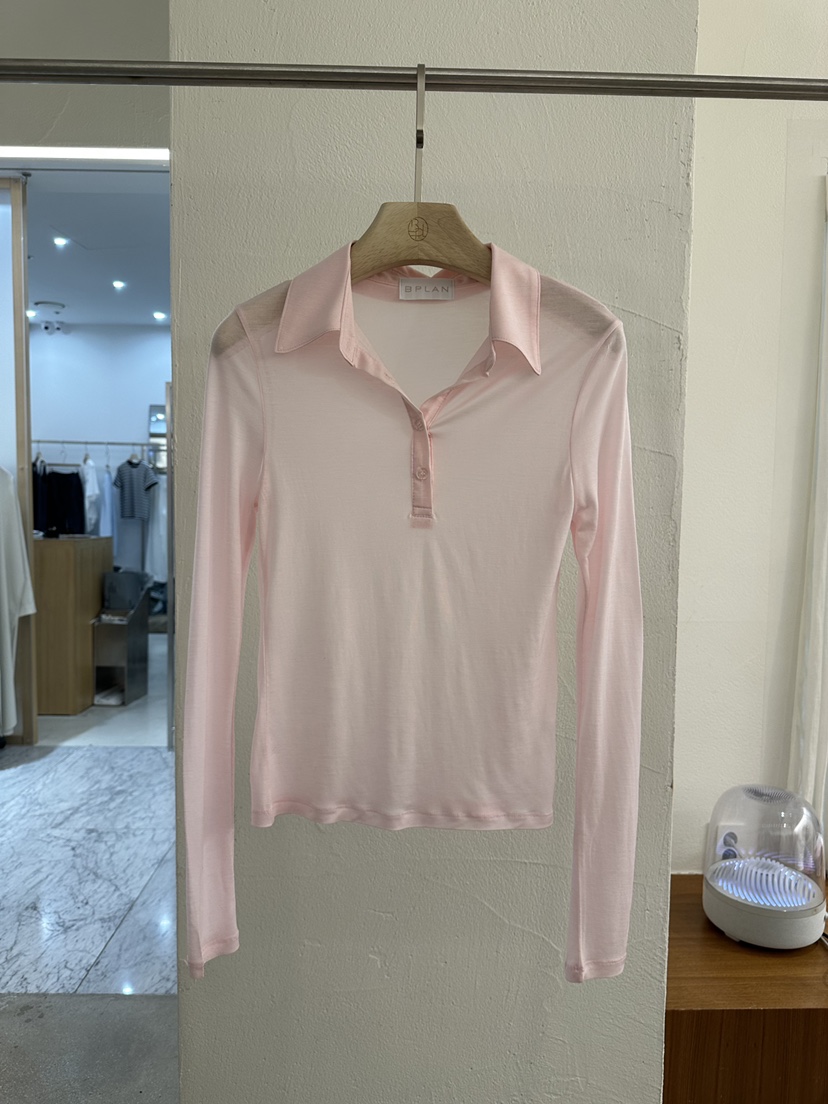 BPLAN韓國直郵實拍女裝新款推薦熱賣26春夏職業休閑長袖T恤BPLAN長袖T恤圖色2