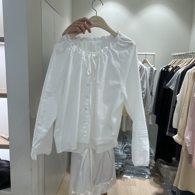 LIFFEY韓國直郵女裝新品人氣休閑26春夏推薦熱賣襯衫蕾絲衫LIFFEY襯衫/蕾絲衫圖色1