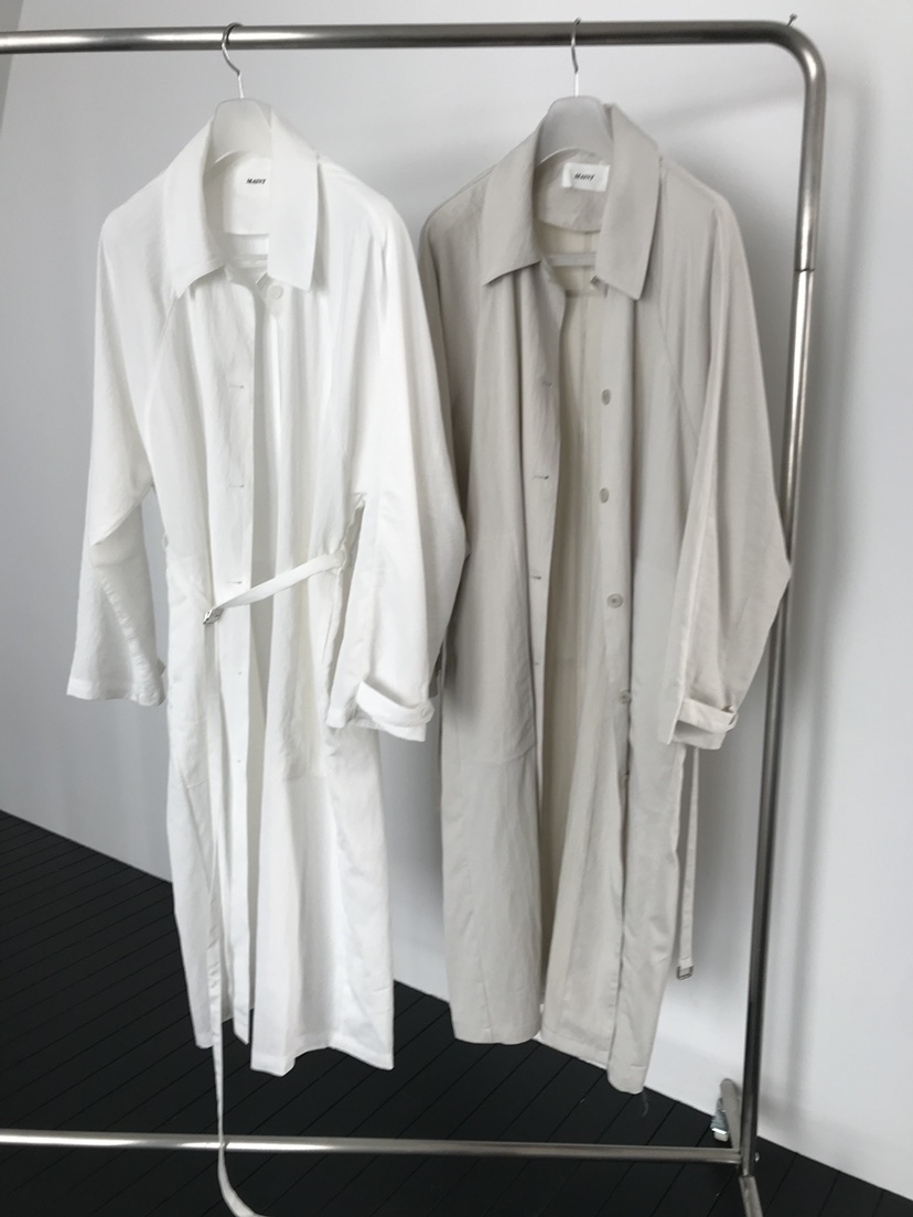 MAINT韓國直郵女裝新品熱賣時尚職業休閑推薦長款風衣含腰帶MAINT長款風衣