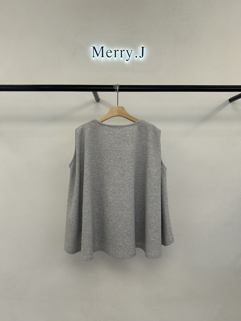 MERRY-J韓國直郵女裝新品時尚人氣26春夏職業推薦長袖T恤MERRY-J長袖T恤