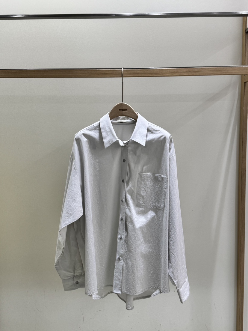 EUM韓國直郵女裝新品推薦26春夏人氣熱賣時尚職業襯衫蕾絲衫EUM襯衫/蕾絲衫圖色1