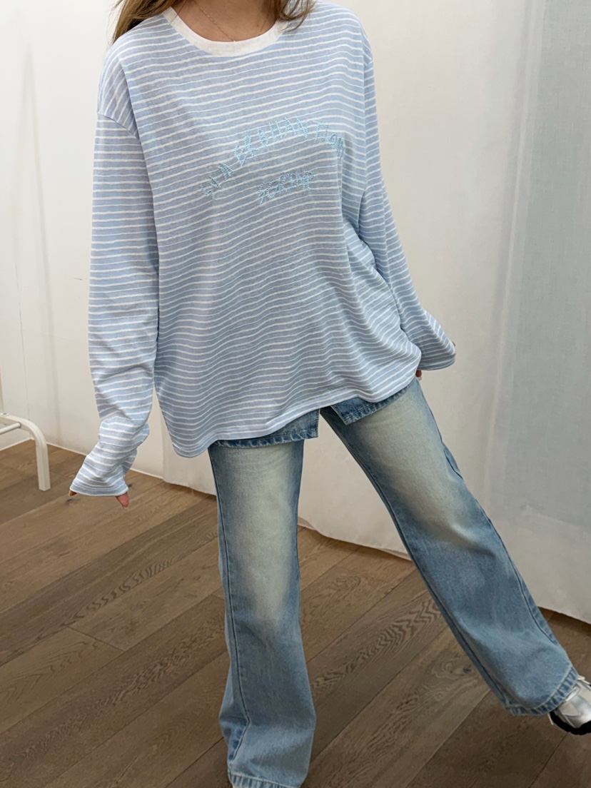 LATTE-P韓國直郵女士新品推薦人氣職業時尚26春夏長袖T恤LATTE-P長袖T恤