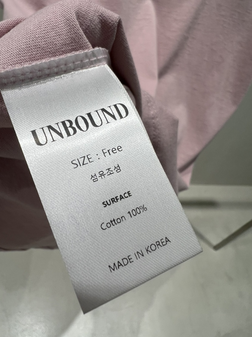 UNBOUND韓國東大門直郵女裝新款26春夏熱賣人氣休閑時尚T恤UNBOUNDT恤