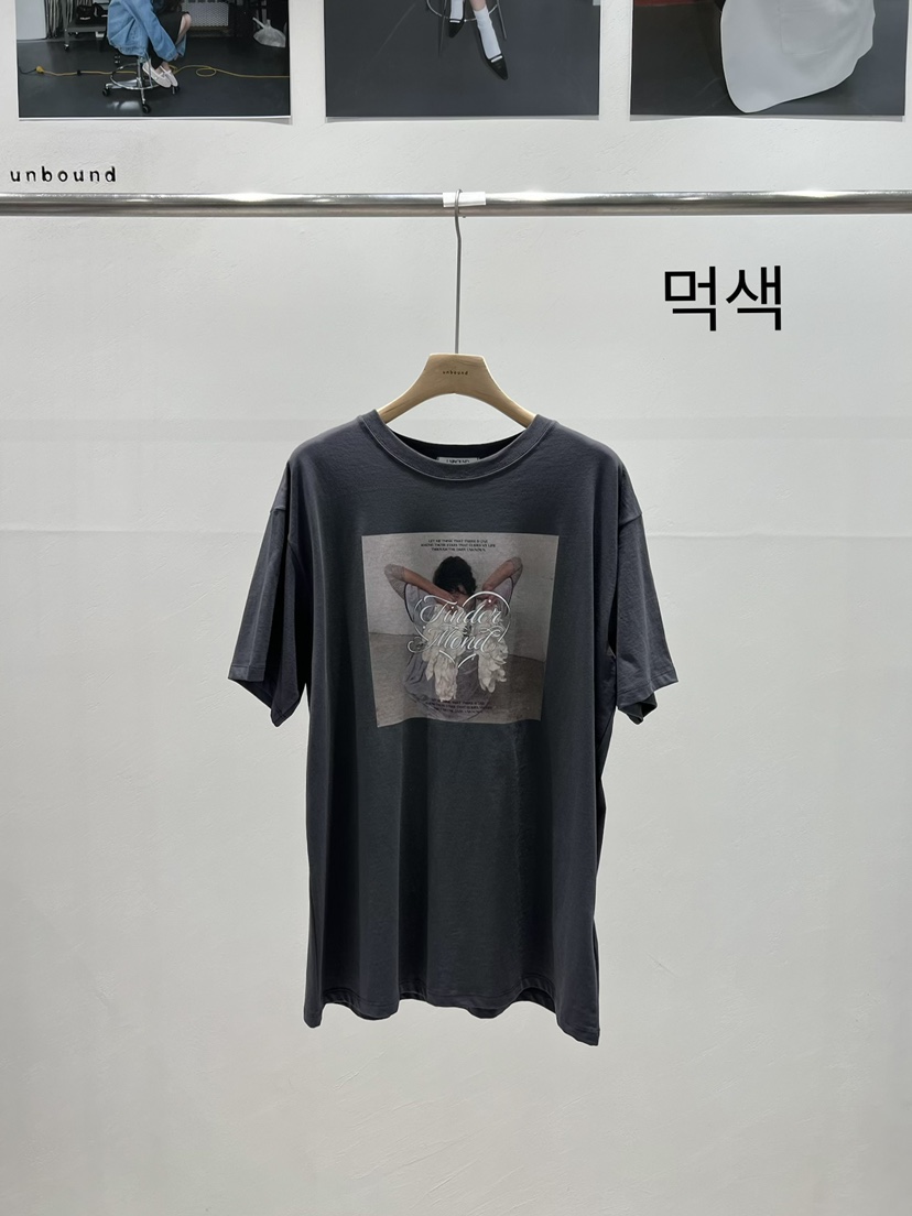 UNBOUND韓國東大門直郵女裝新款26春夏熱賣人氣休閑時尚T恤UNBOUNDT恤圖色3