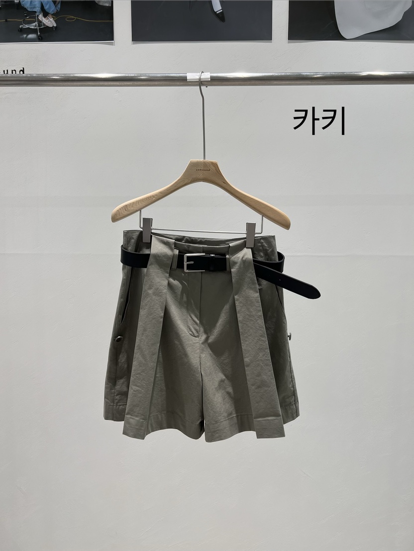 UNBOUND韓國代購女裝新品職業26春夏休閑熱賣短褲不含腰帶UNBOUND短褲圖色2