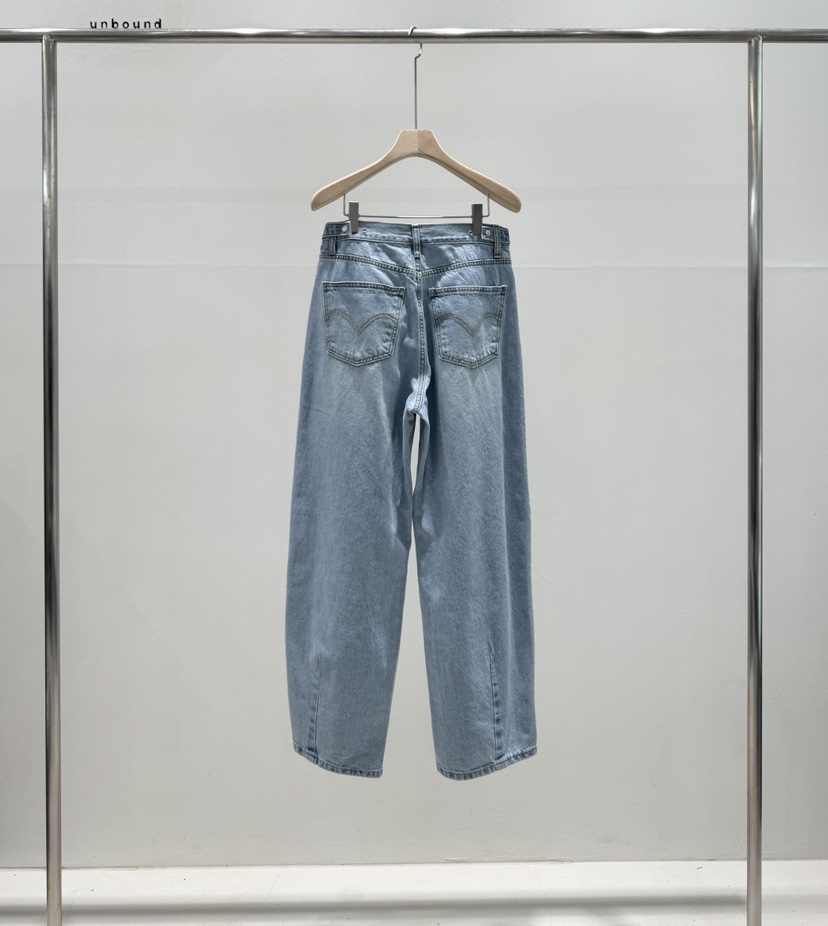 UNBOUND韓國代購女裝新品休閑職業人氣26春夏推薦熱賣牛仔褲UNBOUND牛仔褲