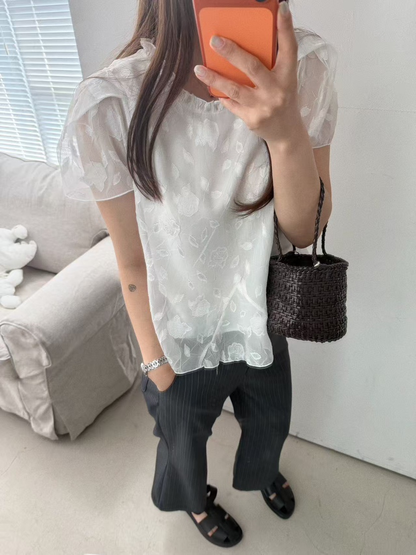 OLI SEOUL韓國東大門代購女士新品職業熱賣休閑襯衫蕾絲衫OLI SEOUL襯衫/蕾絲衫