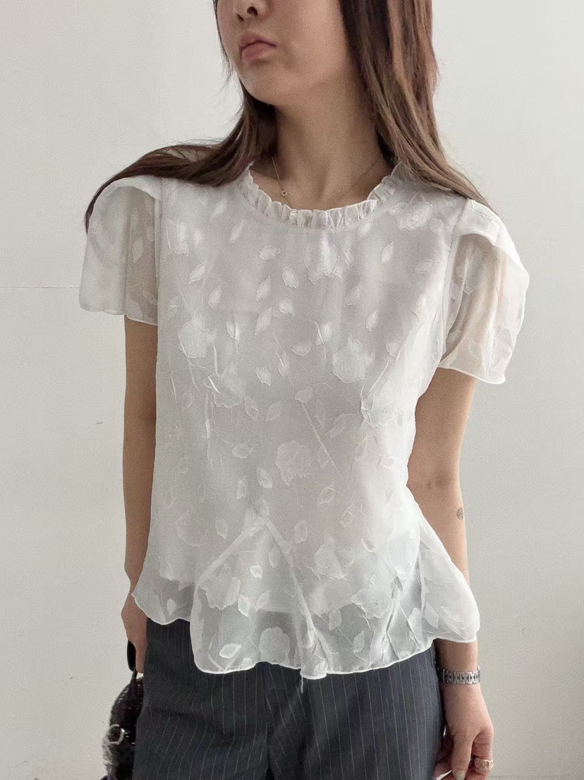 OLI SEOUL韓國東大門代購女士新品職業熱賣休閑襯衫蕾絲衫OLI SEOUL襯衫/蕾絲衫