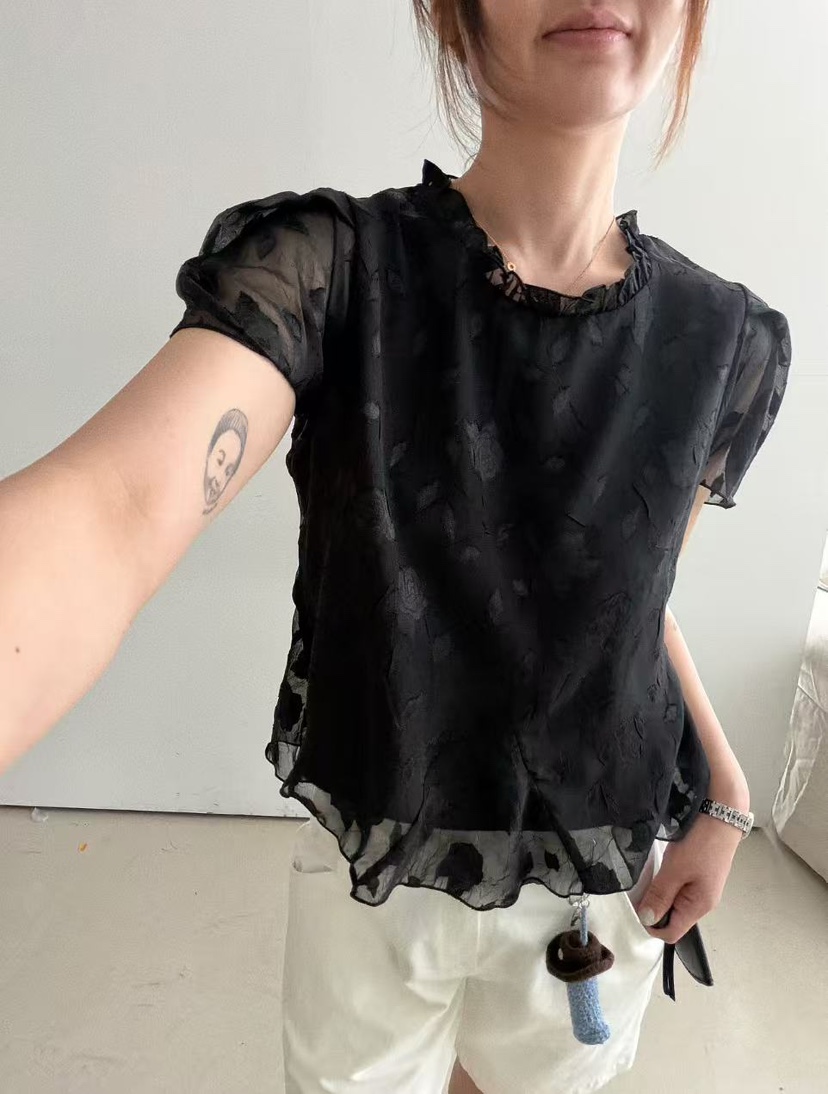 OLI SEOUL韓國東大門代購女士新品職業熱賣休閑襯衫蕾絲衫OLI SEOUL襯衫/蕾絲衫