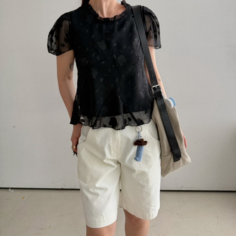 OLI SEOUL韓國東大門代購女士新品職業熱賣休閑襯衫蕾絲衫OLI SEOUL襯衫/蕾絲衫