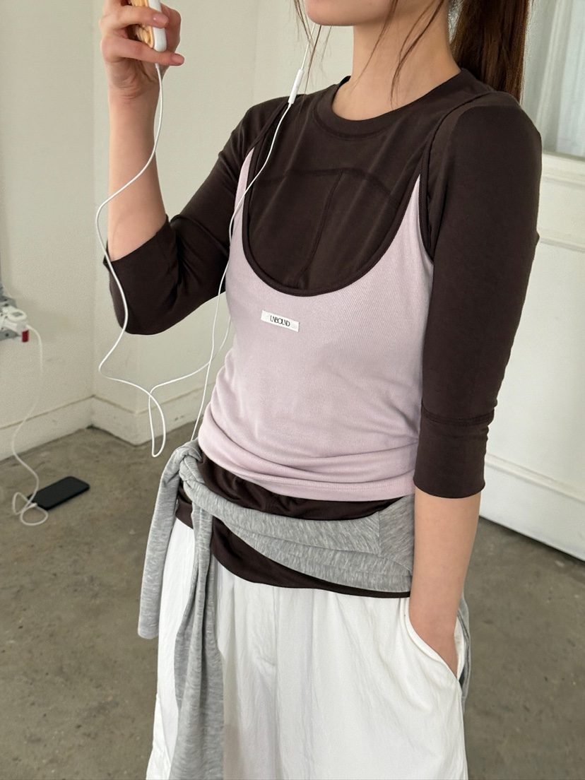 UNBOUND韓國直郵實拍女裝新品人氣職業推薦熱賣26春夏吊帶背心UNBOUND吊帶/背心