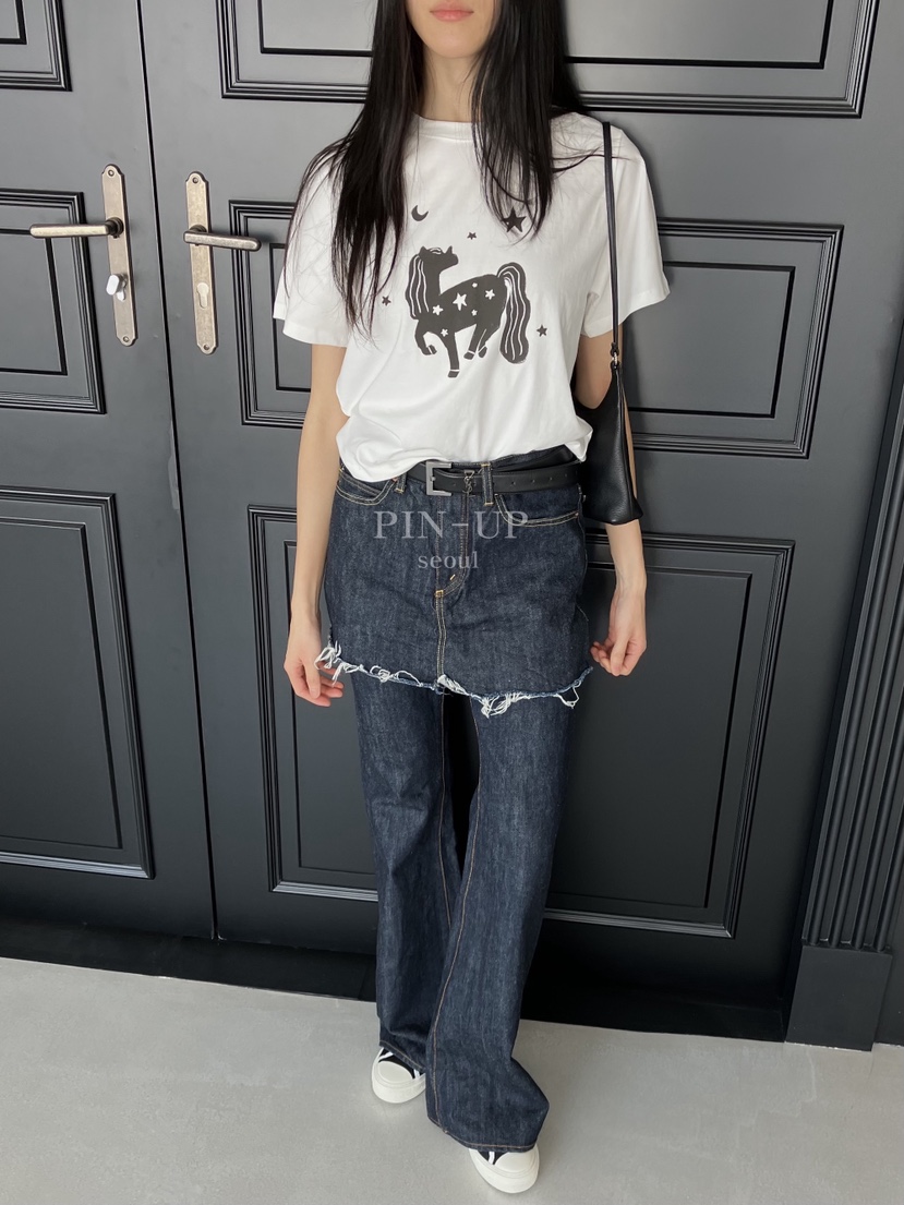 PIN-UP韓國東大門直郵女士新品時尚熱賣休閑26春夏人氣T恤PIN-UPT恤