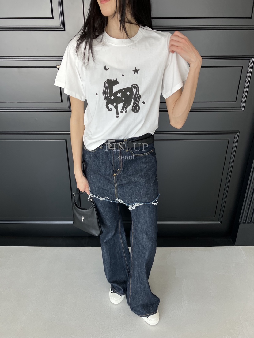 PIN-UP韓國東大門直郵女士新品時尚熱賣休閑26春夏人氣T恤PIN-UPT恤