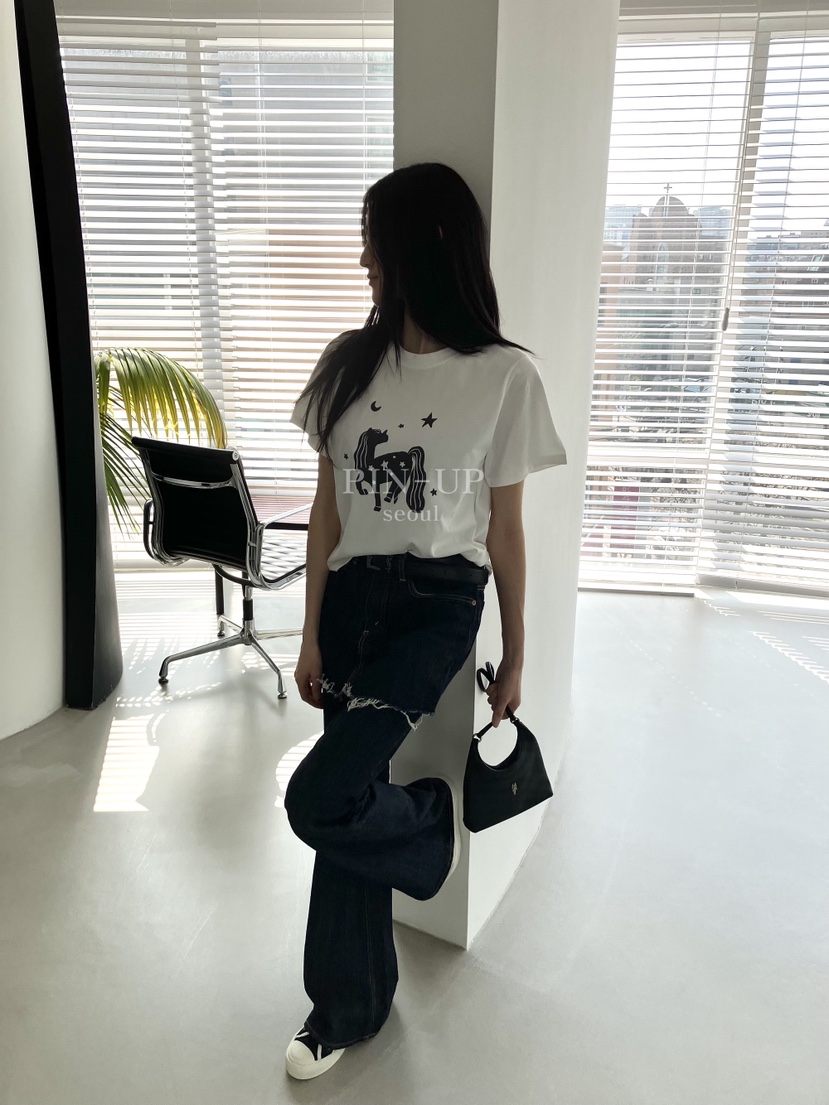 PIN-UP韓國東大門直郵女士新品時尚熱賣休閑26春夏人氣T恤PIN-UPT恤