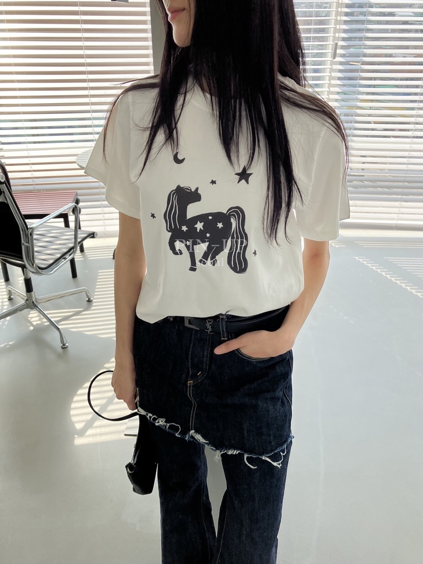 PIN-UP韓國東大門直郵女士新品時尚熱賣休閑26春夏人氣T恤PIN-UPT恤