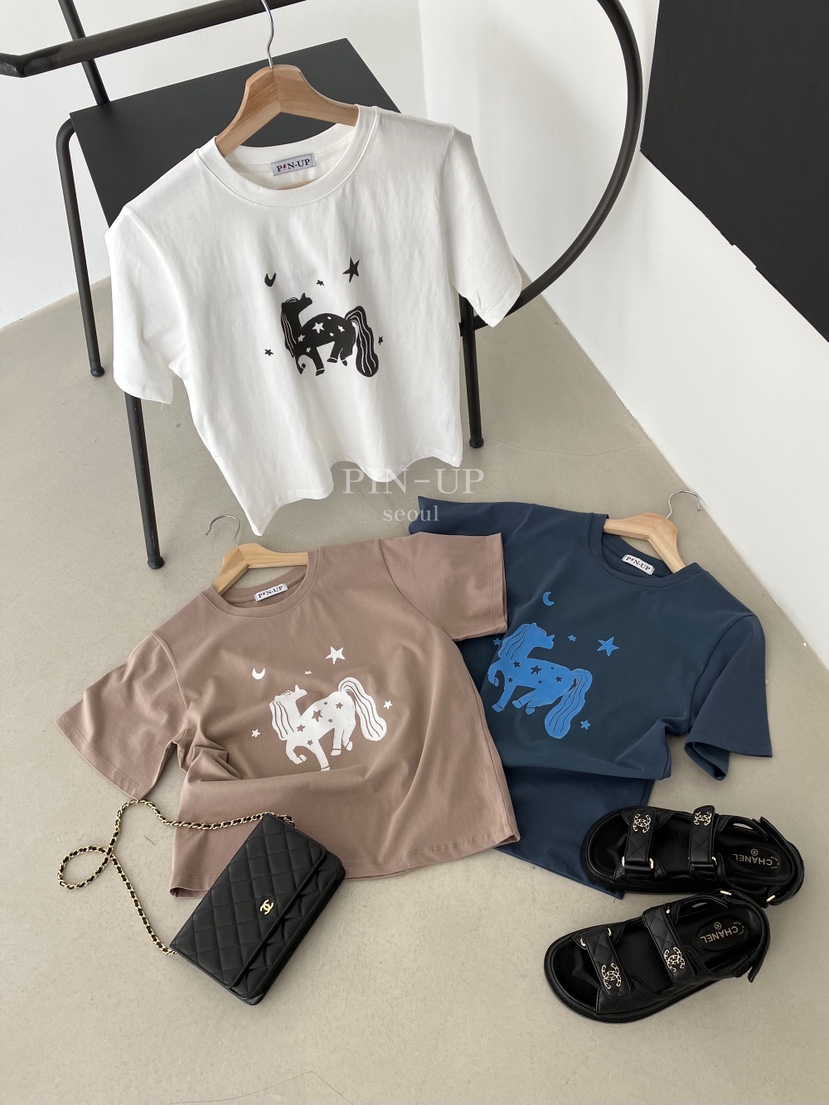 PIN-UP韓國東大門直郵女士新品時尚熱賣休閑26春夏人氣T恤PIN-UPT恤