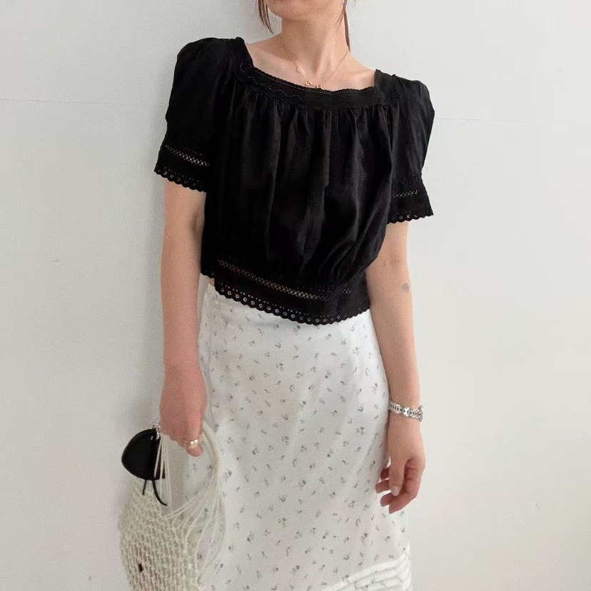 OLI SEOUL韓國直郵實拍女裝新品時尚推薦休閑襯衫蕾絲衫OLI SEOUL襯衫/蕾絲衫